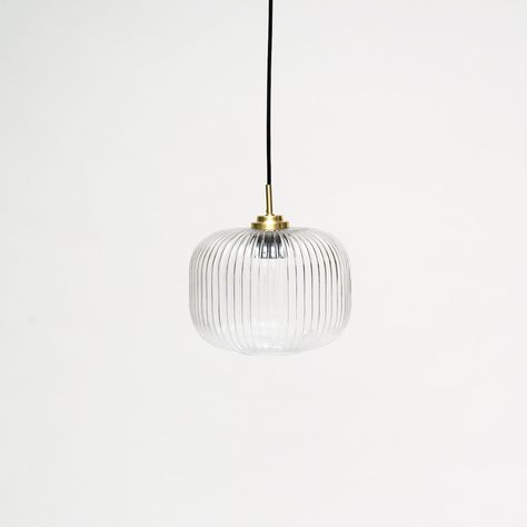 Enhance your space with Laura James' Clear Ribbed Glass Pendant Light. Elegant ribbed glass, silver metal detailing. Versatile and stylish. E27 bulb required Glass Light Pendants, Rattan Egg Chair, Garden Chair Cushions, Clear Glass Pendant Light, Laura James, James Clear, Wooden Garden Furniture, Kitchen Lights, Gold Pendant Lighting