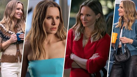 Kristen Bell's outfits in Nobody Wants This: From Joanne's Reformation dress to her hot date night looks with Noah Joanne From Nobody Wants This, Nobody Wants This Tv Series Outfits, Old Lady Fashion, Date Looks, Date Night Looks, Adam Brody, The Reformation, Blue Strapless Dress, Netflix Show