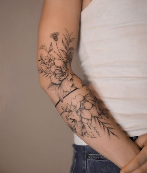 Work In Progress Tattoo, Progress Tattoo, Shoulder Sleeve Tattoos, Maching Tattoos, Hippie Tattoo, Boho Tattoos, Beautiful Flower Tattoos, Tattoos For Lovers, Tasteful Tattoos