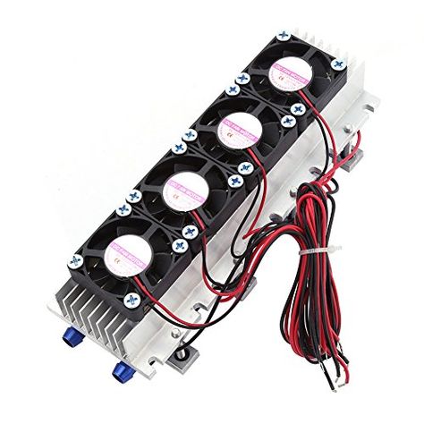 12V 4-Chip TEC1-12706 Refrigeration Cooling System Kit DIY Thermoelectric Cooler Module Semiconductor Air cooling Device Radiator Cold Conduction. For product & price info go to: https://all4hiking.com/products/12v-4-chip-tec1-12706-refrigeration-cooling-system-kit-diy-thermoelectric-cooler-module-semiconductor-air-cooling-device-radiator-cold-conduction/ Cooler Air Conditioner, Aquarium Chiller, Newest Cell Phones, House Details, Diy Fan, Electronics Components, Air Cooler, Heat Exchanger, Water Cooling