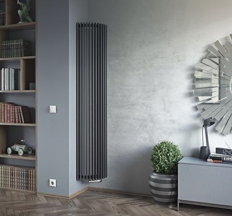 9-radically-cool-radiators | The Good Web Guide Radiators Living Room, Tall Radiators, Best Radiators, Vertical Radiators, Designer Radiator, Vertical Design, Vertical Frames, Minimal Home, Elegant Interiors