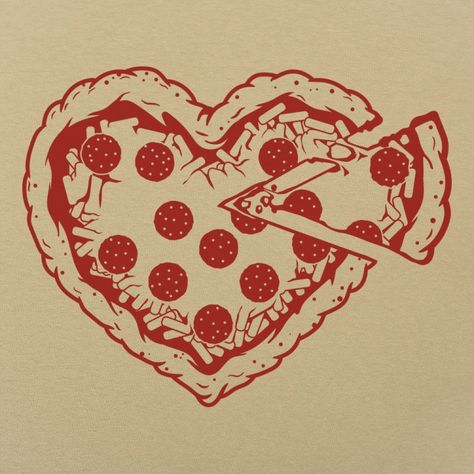 Pizza Moodboard, Pizza Hoodie, Valentine Pizza, Pizza Tattoo, Pizza Drawing, Heart Pizza, Pizza Girls, Pizza My Heart, Pizza Branding