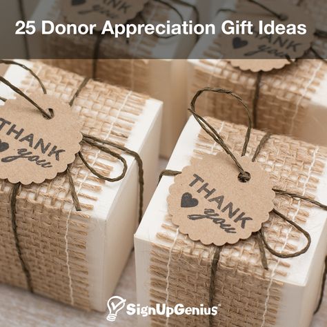 25 Donor Appreciation Gift Ideas Goodie Bag Gift Ideas, Donor Appreciation, Bag Gift Ideas, Appreciation Gift Ideas, Boyfriend Gift Basket, Chocolate Gifts Basket, Pretty Pens, Event Favors, Eco Wedding