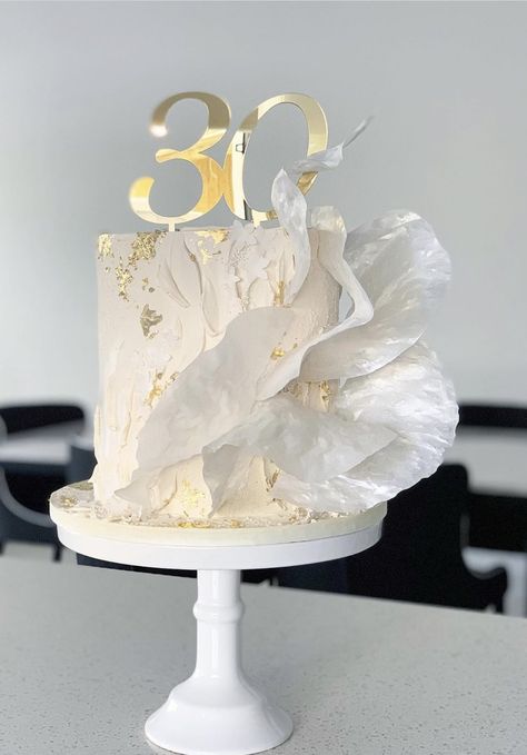 30th Birthday Cake For Women, Birthday Cake For Women Elegant, Elegant Cake Design, Beautiful Cake Designs, 30 Birthday Cake, Elegant Birthday Cakes, Birthday Cakes For Women, Cakes For Women, Cake Decorating Designs