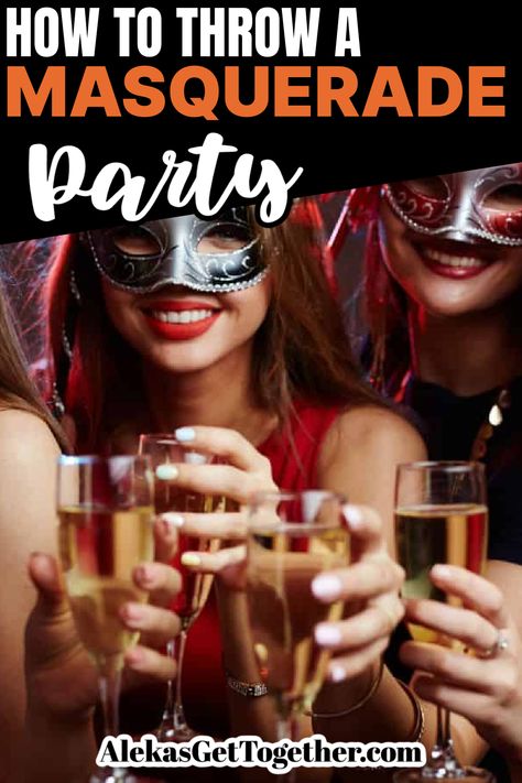 How To Host A Masquerade Ball, Things To Do At A Masquerade Party, Masquerade Party Entertainment, Summer Masquerade Party, Masquerade Ball Activities, Masquerade Nye Party, Masked Party Ideas, Masquerade Party Food Appetizers, Masquerade Party Games For Adults