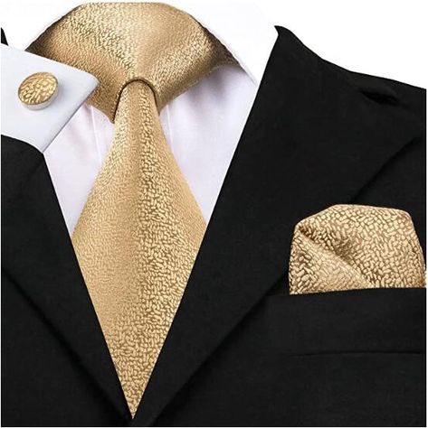 Pocket Square Guide, Ties Mens Fashion, Necktie Set, Gold Tie, Mens Silk Ties, Tie Men, Tie For Men, Unique Ties, Classy Men