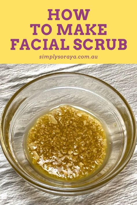 Why make homemade facial scrub recipe? Get the answer here and more! In this article, learn what a homemade facial scrub is, why making DIY facial scrubs is a great idea, exactly how to make facial scrub plus all the ingredients you'll need to make only the best homemade scrubs for face. Also know how to use facial scrubs homemade and try this easy homemade face scrub recipe now! 💯 best face scrub for face, scar removal cream, deep scars on face ✨ #skinception #luxurycosmetics #nourishing Homemade Facial Scrub Anti Aging, Facial Scrubs Homemade, Make Your Own Face Scrub, Scrubs For Face, Homemade Exfoliating Scrub, Exfoliating Scrub Diy, Homemade Face Scrub, Natural Exfoliating Scrub, Homemade Facial Scrub