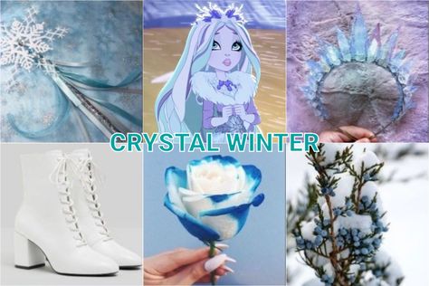 Daughter Of Elsa Crystal Winter, Princess Ideas, Eldest Daughter, High Aesthetic, Ever After High, Winter Aesthetic, Teen Wolf, Ever After, Asian Beauty