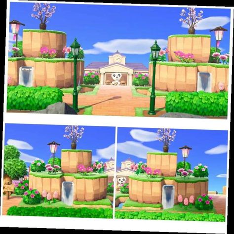 Acnh Small Entrance, Animal Crossing Small Space Ideas, Acnh Small Entrance Designs, Acnh Entrance, Animal Crossing 3ds, Entrance Way, Animals Crossing, Animal Crossing Funny, Ac New Leaf