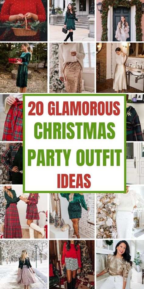 Get ready for the holidays with stylish Christmas party outfit ideas for everyone! From casual looks for school to chic and aesthetic ensembles for men and women, these outfits will have you celebrating in style. 🎅 #HolidayFashion #ChristmasOutfits #FestiveStyle Holiday Festive Outfits, Diy Christmas Outfit, Christmas Party Outfit Ideas, Casual Christmas Party, Glamorous Christmas, Party Outfit Ideas, Christmas Party Outfit, Christmas Outfits Women, Christmas Party Outfits