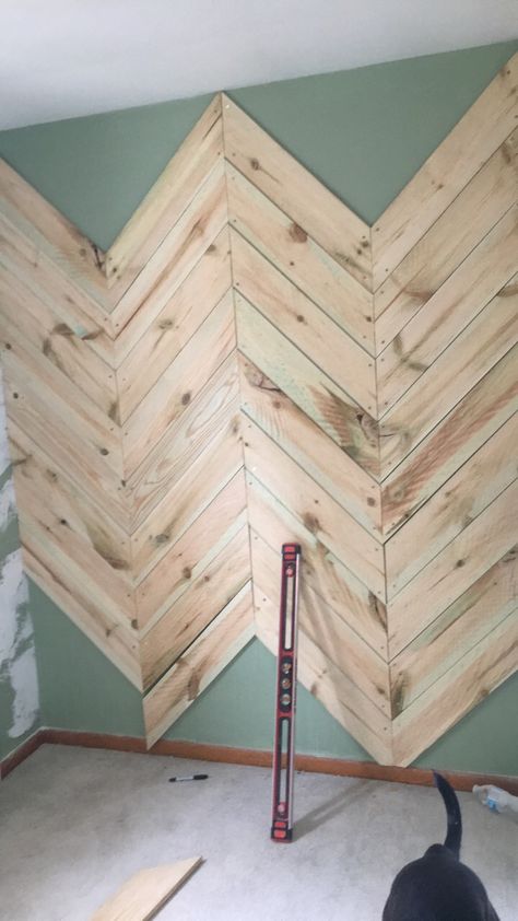 Pine Wood Walls Ideas, Cedar Accent Wall, Rustic Wood Accent Wall, Western Accent Wall, Chevron Accent Wall, Farmhouse Accent Wall, Pallet Accent Wall, Pink Accent Walls, Gable Wall