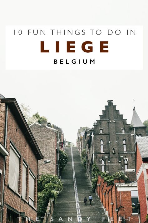 Visiting Belgium's thriving eastern hub of Liege? These are 10 Fun Things To Do In Liege, Belgium including climbing the mammoth staircase of Montagne de Bueren, trying some of the cities specialities including Liege Waffles and Boulettes a la Liegeoise, Taking a day trip to the High Fens Nature Reserve, cycling through the countryside of Herve and tasting the regions local produce and having a drink in Belgium's coolest pub, Le Pot Au Lait. Leige Belgium, Liege Waffles, Liege Belgium, Visit Belgium, Belgium Travel, Europe Vacation, European Destinations, Local Produce, Europe Travel Guide