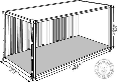 Shipping Container Sizes, Shipping Container Dimensions, Container House Price, Folding House, Cargo Container Homes, Container Dimensions, Container Cabin, Shipping Container House Plans, Modern Small House Design