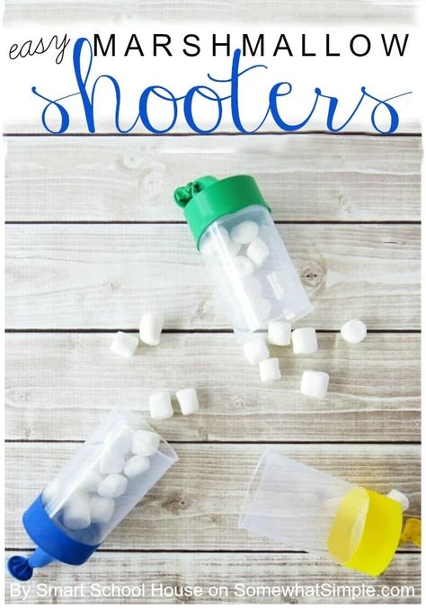 Marshmallow Shooter, Camping Activities For Kids, Smart School House, Fun Summer Activities, Crafts For Boys, Diy Spring, Diy Activities, Kids' Crafts, Summer Activities For Kids