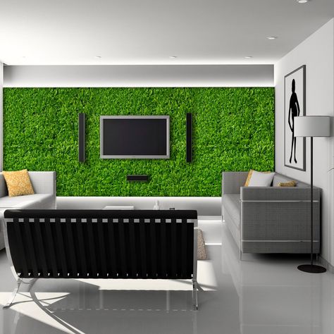 Shelves that are mounted on the wall and designed specifically to hold small pots or containers. Artificial Grass Ideas Green Walls, Artificial Grass Backyard, Artificial Grass Wall, Artificial Green Wall, Grass Wall, Grass Decor, Artificial Foliage, Inspire Me Home Decor, Garden Wall Decor