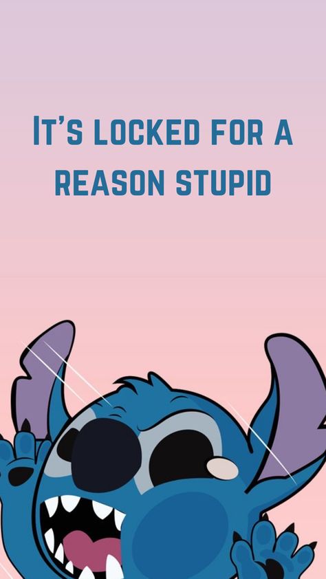 Don’t Touch My Ipad Wallpaper Stitch, It’s Locked For A Reason Wallpaper, Stitch Home Screen, Funny Wallpapers Lockscreen And Homescreen, Cute Stitch Wallpapers Iphone, Cute Cartoon Wallpapers Iphone Wallpaper, Background For Home Screen, Social Media Wallpaper, Funny Wallpaper Iphone