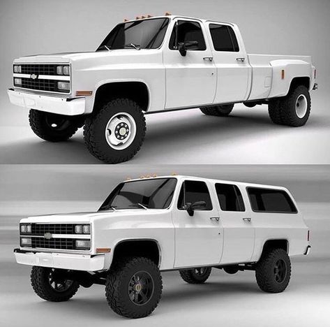 1991 Chevy Scottsdale K3500 Dually & 1990 Chevrolet K2500 Suburban. 4 Door Trucks, 87 Chevy Truck, Chevy 4x4, Chevy 1500, Chevrolet Truck, C10 Trucks, Truck Yeah, Truck Ideas, Chevy Chevrolet