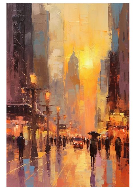 005 Sensory Cityscape Impressions Acrylic Painting Buildings, Psychology Project, Abstract Cityscape Painting, Pictorial Design, Daredevil Art, Abstract City, City Painting, Cityscape Art, Cityscape Painting