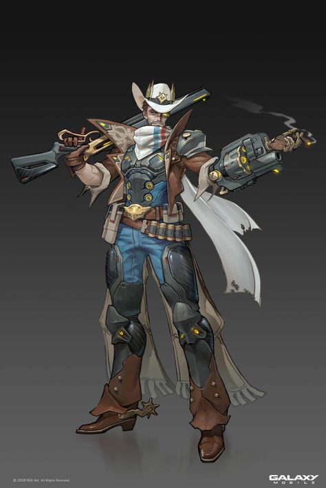 ArtStation - Galaxy Mobile - character concepts, Birch Cowboy Character Design, Galaxy Mobile, Steampunk Characters, Cowboy Design, Star Wars Rpg, Cyberpunk Character, Cowboy Art, Concept Art Character, Dungeons And Dragons Homebrew