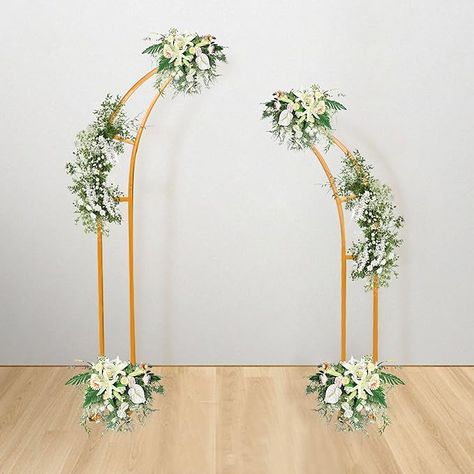 Amazon.com : Teabelle 2pcs Wedding Arch Golden Half Moon Backdrop Stand, Metal Garden Arbor, Floral and Balloon Decoration Frame for Indoor Outdoor Wedding Birthday Anniversary Party Decoration Supplies : Patio, Lawn & Garden Half Moon Backdrop, Metal Garden Arbor, Moon Backdrop, Indoor Outdoor Wedding, Metal Wedding Arch, Anniversary Party Decorations, Moon Wedding, Garden Arbor, Backdrop Decorations