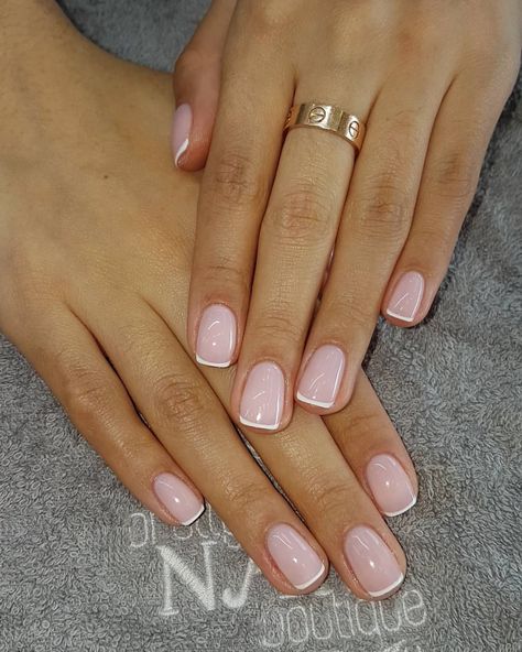 OPI GEL- BUBBLE BATH & FRENCH MANICURE. @jessicagiovanna ❤ **PLEASE BOOK IN WITH TONY FOR GEL FRENCH MANICURE** (Please let us know when… | Instagram Bubble Bath French Manicure, Neutral French Manicure, Gel French Tips, French Tip Gel Nails, French Tip Manicure, Natural Nails Manicure, Nail Boutique, Gel Nails French, Gel French Manicure