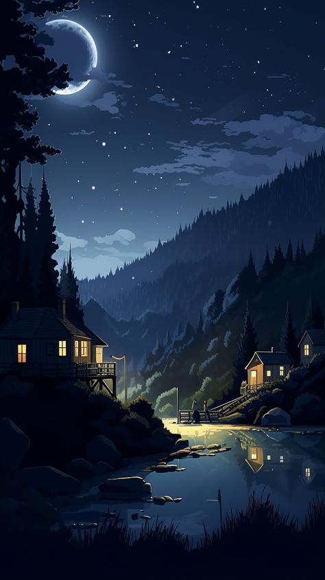 Pic Wallpaper, Night Pic, Qhd Wallpaper, Scenic Wallpaper, Dreamy Artwork, Online Services, 8 Bits, Cool Wallpapers Art, Anime Artwork Wallpaper