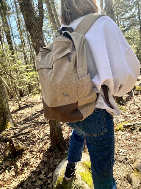 🌲 Spring is here and we can't wait to live outdoors. And we've got the gear to get you there. @_zoeradford going on a relaxing and much needed hike with our Weekender Cotton Canvas Backpack. With all the pockets and comfort straps, we think this might be your go-to pack for everything from work, kids, and wild adventures, You can snag this staple backpack available in two different colors: 1) Smoke Grey 2) Desert Sand So tell us, which color would you choose? #naturehike Nature Hikes, Wild Adventures, Desert Sand, Much Needed, Spring Is Here, Canvas Backpack, Perfect Bag, Travel Bags, Cotton Canvas