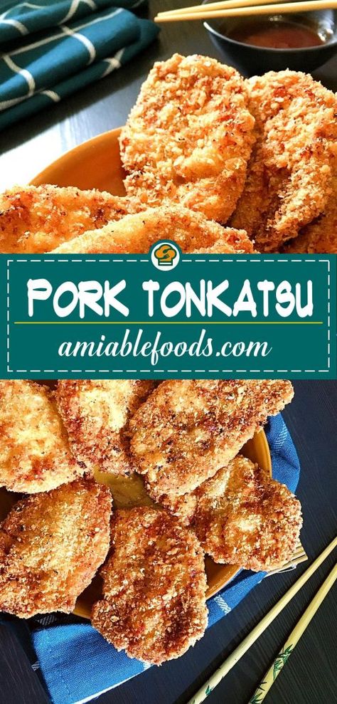 Fried Pork Cutlets, Pork Tonkatsu, Pork Cutlet Recipes, Fried Pork Tenderloin, Grilling Recipes Pork, Pork Bites, Deep Fried Recipes, Slow Cooked Pulled Pork, Pork Cutlet