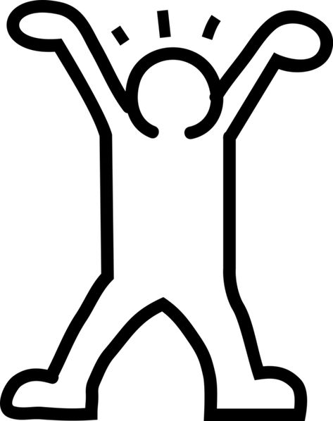 Vector Illustration of Keith Haring Influence Pop Art Dancing Stick Figure Arte Madi, Art Dancing, Keith Haring Art, Haring Art, 4th Grade Art, Bleach Art, בר מצווה, Valentines Art, Stick Figure