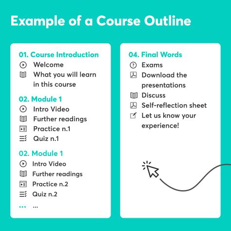 Course Overview Template, Course Outline, Online Course Topic Ideas, Web Designing Course, Course Outline Template, Online Course Design Templates, Challenge Course, Online Course Design, Course Schedule