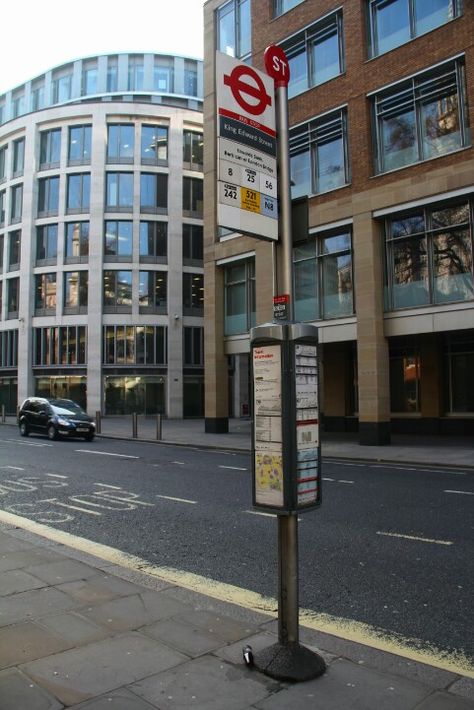 Bus stop sign Road Signage, Bus Stop Sign, Bus Stop Design, London Buses, Wayfinding Signage Design, Bus Shelters, Systems Design, Bus Stops, Sign System