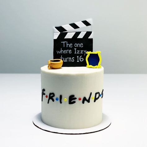 48 Super Tv Shows Birthday Friend Cake Ideas,friends cake decorations,friends birthday cake topper,friends themed cake decorations Friends Themed Cake, Cake Tv Show, Friends Birthday Cake, Friends Cake, Birthday Friend, 16 Birthday Cake, Cute Birthday Cakes, Friends Party, Friends Birthday