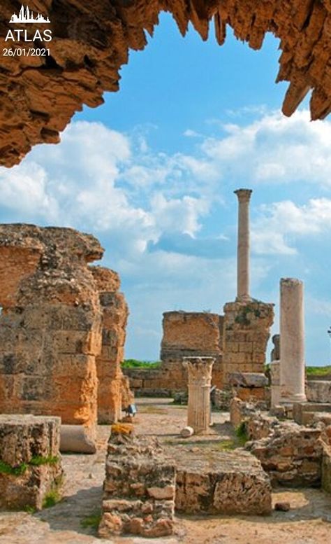 Matt Painting, Carthage Tunisia, Ancient Carthage, Punic Wars, Golden Beach, Carthage, Ancient Ruins, Libya, Mediterranean Sea