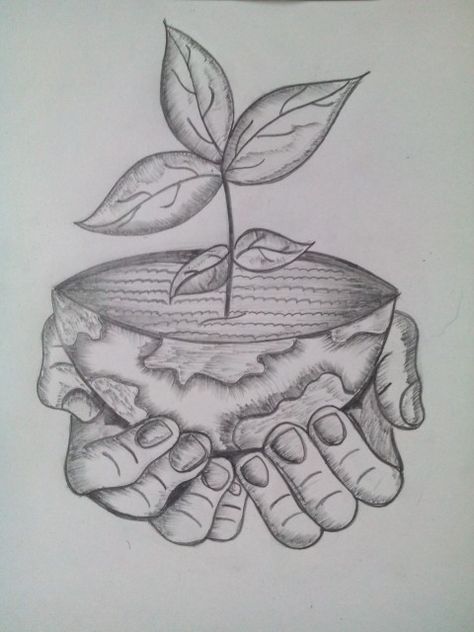 Save earth.. Save The Mother Earth Drawing, Man Vs Nature Drawings, Environment Day Pencil Drawing, One Earth One Family Save Earth Drawing, Save Earth Sketch, Earth Science Drawing, Earth Sketch Simple, Mother Earth Drawing Easy, Mother Earth Art Drawing