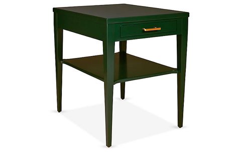 Carved Nightstand, Side Table Green, Green Side Table, Concealed Storage, Contemporary Side Tables, Affordable Modern Furniture, Green Side, Storing Books, Carved Furniture