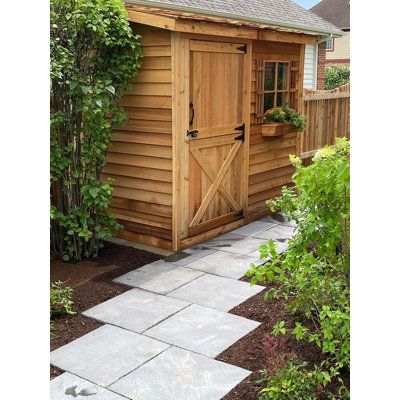 Shed Attached To Garage, Lean To Storage, Shed Storage Solutions, Fixed Window, Door Pergola, Cedar Shed, Outdoor Bike Storage, Storage Sheds For Sale, Storage Shed Kits