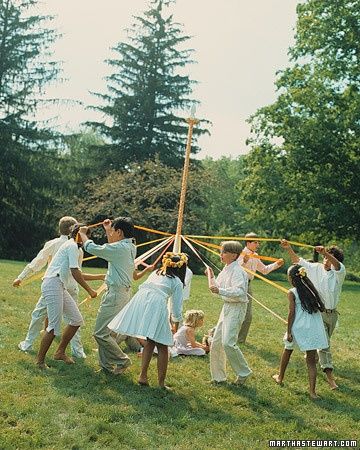 May 1: May Day. This centuries-old tradition is said to celebrate the start of summer, even though we're barely into spring. Whatever you're commemorating, do so with a maypole dance, during which revelers holding ribbons dance around a pole in celebration of the changing seasons. May Day Traditions, May Baskets, May Day Baskets, Ritual Dance, Medieval England, May Days, Happy May, May Day, Spring Equinox