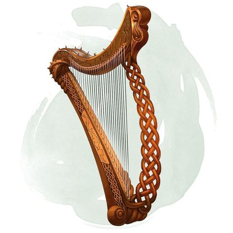 Anstruth harp | Forgotten Realms Wiki | FANDOM powered by Wikia Bard Instruments, Magical Instruments, Half Elf Bard, Dnd Items, Instruments Art, Dungeon Master's Guide, D D Items, Magic Items, Forgotten Realms