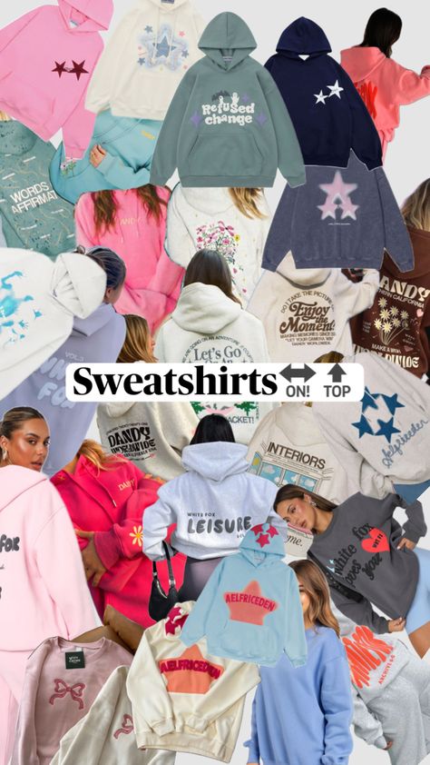 I love sweatshirts #preppy #sweatshirt #dandy #whitefox Sweatshirts Preppy, Preppy Sweatshirts, Downtown Outfits, White Fox, Dandy, Casual Outfits, I Love, Outfit Inspo, Sweatshirts