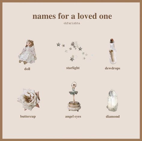 Ethereal Words With Meaning, Ethereal Words, Soft Nicknames, Ethereal Names, Soft Angel Aesthetic, Angelic Aesthetic, Aphrodite Aesthetic, Cute Nicknames, Etiquette And Manners