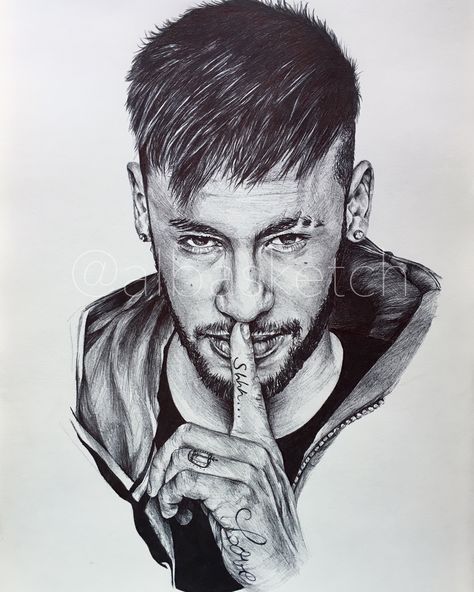 Neymar Jr by albasketch  #draw #drawing #illustration #art #artist #sketch #sketchbook #Neymar #Neymar #Neymarjr #Njr #albasketch Football Player Drawing, Football Drawing, Boy Sketch, Neymar Jr Wallpapers, Neymar Football, Man Sketch, Jr Art, Drawing Faces, Football Art