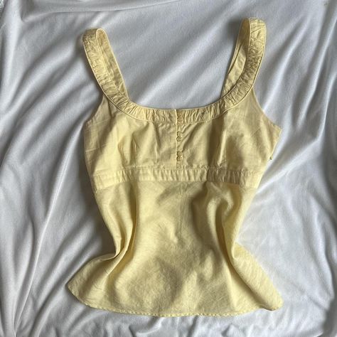 cute yellow babydoll top by the brand RicRac. has a... - Depop Visual Archive, Wise Women, Fashion Videos, Babydoll Top, Fashion Lookbook, Learn To Sew, Summer Wear, Baby Dolls, Lookbook