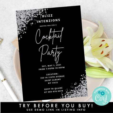 Excited to share the latest addition to my #etsy shop: Electronic ANY EVENT Party Invitation Template, Editable Blank Special Event Invitation, Text Message Invitation, Professional Evite https://etsy.me/3oLwtMF Birthday Dinner Invitation, Text Message Invitations, Birthday Gold, Invitation Text, Digital Invite, Dinner Invitation, Birthday Dinner, Birthday Dinners, Party Invite Template