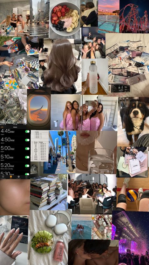 2024 vision board #New years New Year Vision Board, 2025 Goals, 2024 Vision Board, La Life, Dream Vision Board, Rich Girl Aesthetic, Girl Lifestyle, Vision Board Inspiration, Mood Wallpaper