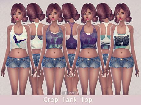 https://www.thesimsresource.com/members/UKTRASH/downloads/details/category/sims4-clothing-female-teenadultelder-everyday/title/crop-tank-top/id/1284451/ Male Sweaters, Loose Crop Top, Sims 4 Cc Shoes, Sims 4 Cc Makeup, Sims 4 Cc Skin, Sims 4 Update, Cc Sims, Sims 4 Cc Finds, Cc Finds