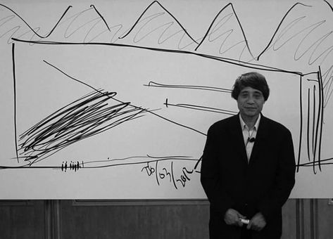 Tadao Ando Drawing, Critical Regionalism, Water Temple, People At Work, Michael Graves, Famous Architecture, Tadao Ando, Outdoor Theater, Japanese Architect