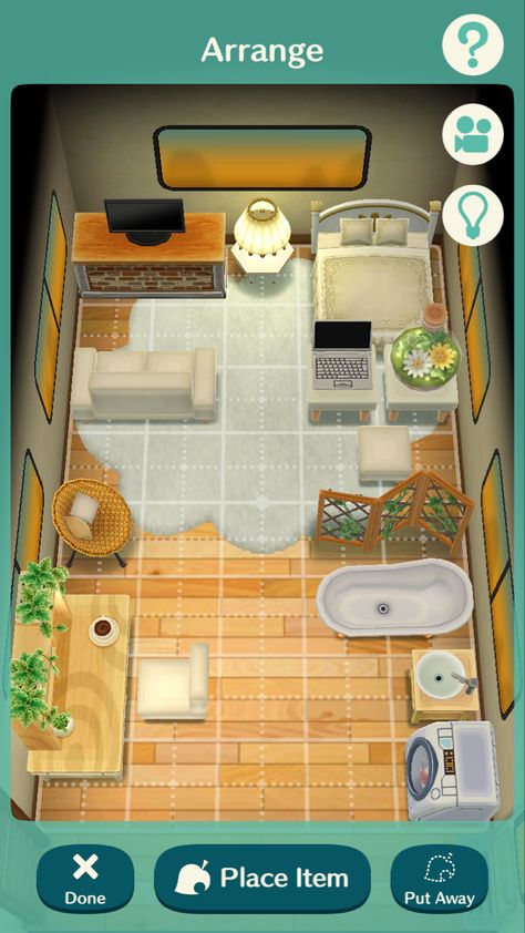 Acpc Camper Ideas, Acnh Pocket Camp Designs, Animal Crossing Pocket Camp Camper Ideas, Pocket Camp Campsite Ideas, Animal Crossing Pocket Camp Cabin, Animal Crossing Pc, Van Design, Animal Crossing Pocket Camp, New Leaf