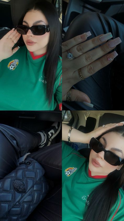 kurt geiger bag outfit mexico jersey Mexico Jersey Outfit, Kurt Geiger Bag Outfit, Kurt Geiger Bag, Mexico Jersey, Bag Outfit, Jersey Outfit, Outfit Fall, Selfie Ideas, Kurt Geiger