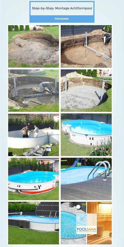 Step-by-Step: so einfach ist die Montage eines Achtformpools #pool #diy #achtfor...,  #achtfor #Achtformpools #die #DIY #eines #einfach #ist #Montage #piscinagiardino #pool #StepbyStep Check more at https://piscina.nasreddinhoca.org/step-by-step-so-einfach-ist-die-montage-eines-achtformpools-pool-diy-achtfor/ Oberirdischer Pool, Small Above Ground Pool, Mini Swimming Pool, Kleiner Pool Design, Oberirdische Pools, Pool Diy, Pool Steps, Mini Pool, Pool Pool