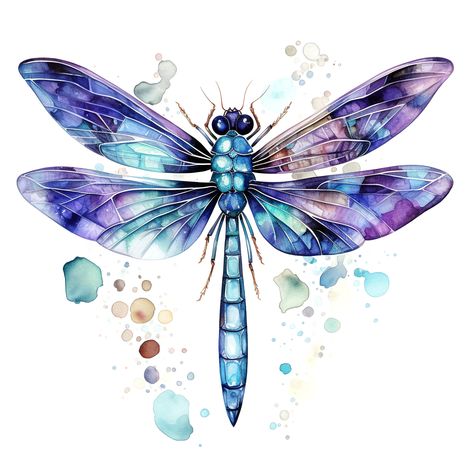 Dragonfly Clipart, Dragonfly Images, Dragonfly Drawing, Dragonfly Painting, Dragonfly Tattoo Design, Art Papillon, Art Concepts, Dragonfly Art, Dragonfly Tattoo